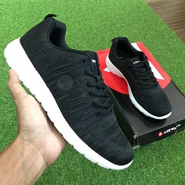  AIRWALK  KANOE BLACK GREY SIZE 44 Shopee Indonesia