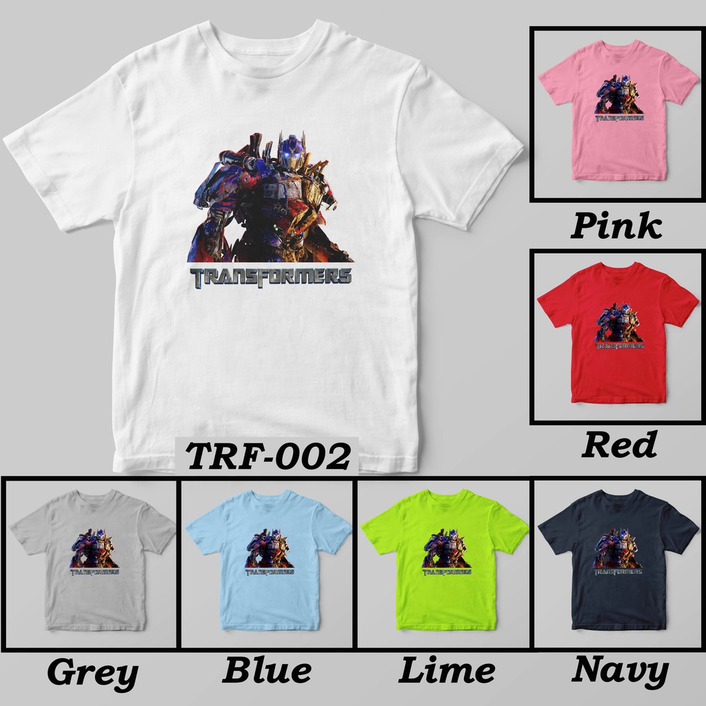 [FREE NAMA!!] Kaos Anak &amp; Family Transformer 100% Cotton Combed