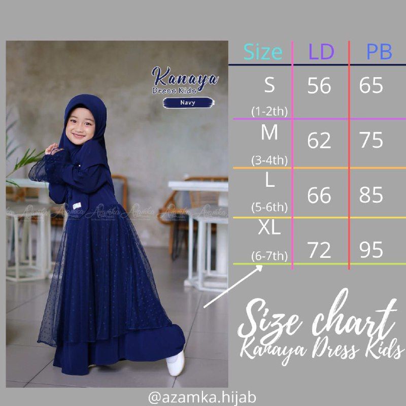 Azamka hijab gamis khanaya Kids