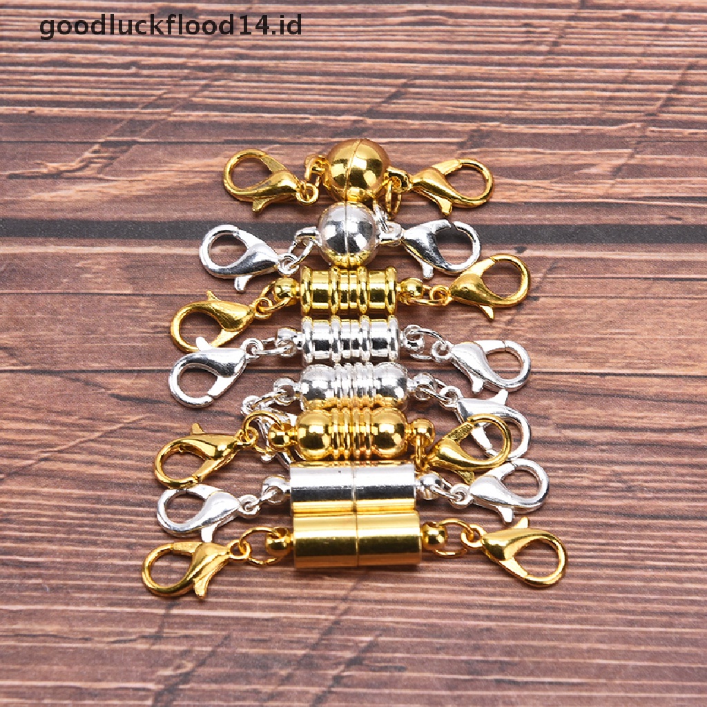 [OOID] 10pcs/lot Lobster Clasp Magnetic Hooks Jewelry Making DIY Handmade Accessories ID