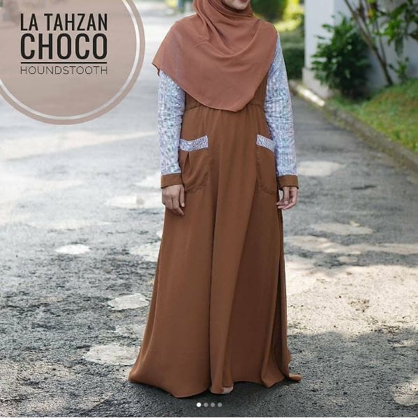 TOP BEST SELLER Gamis Ayudia La Tahzan Choco - baju muslim wanita baju muslimah