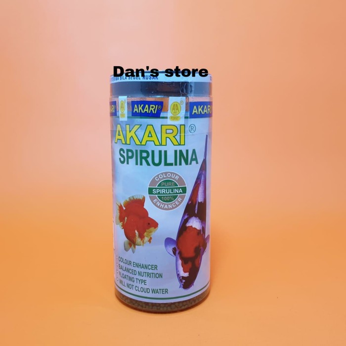 pelet Akari Spirulina -Pelet Ikan Makanan Untuk Mencerahkan Warna Ikan