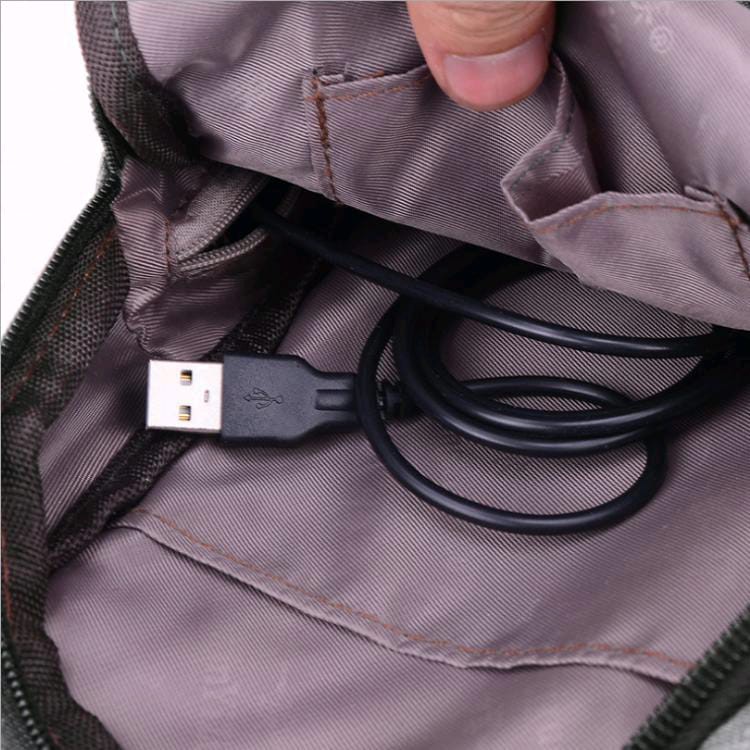 New dxyizu Tas Selempang Pria Multi fungsi dengan USB charger port