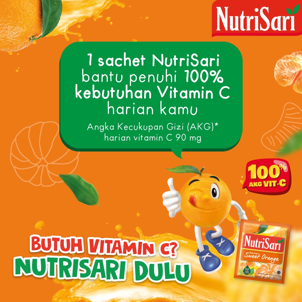 NutriSari Jeruk Peras 40 sachet - Minuman Buah Vitamin C