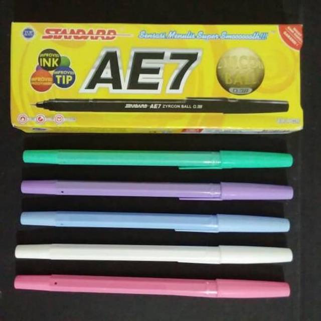 

Pena standard warna warni