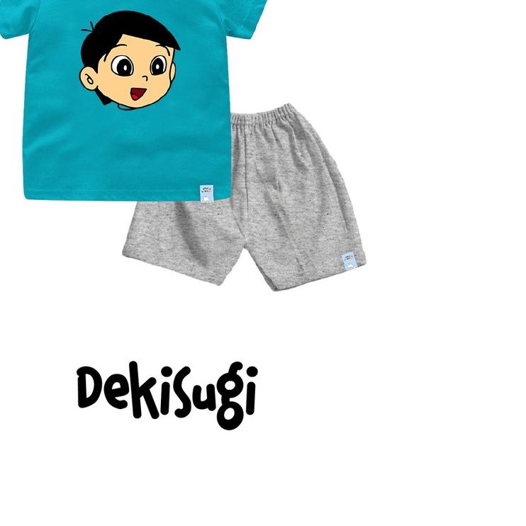 ❄ Setelan kaos Doraemon Nobita Shizuka Giant Suneo Dekisugi Untuk Bayi dan Anak Bahan Katun Combed 3