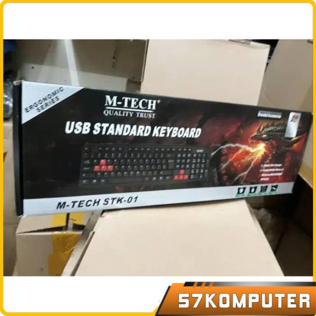 Keyboard Komputer Colokan USB 2.0 Standar MTech