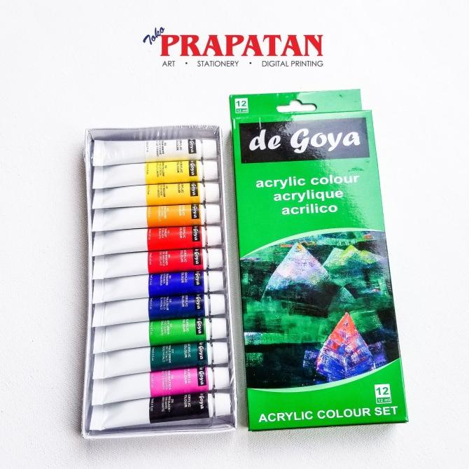 

TERMURAH De Goya Acrylic Color set 12x12ml / Cat Akrilik set/CAT AKRILIK SET/CAT AKRILIK SET 24 WARNA/CAT AKRILIK PASTEL/CAT AIR/CAT AIR LUKIS SET/CAT AIR GIOTTO/KUAS LUKIS 1 SET/KUAS LUKIS KECIL/KUAS LUKIS LENGKAP/KANVAS LUKIS/KANVAS LUKIS SKETSA/KANVAS