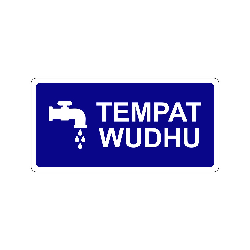 Sign Board Akrilik | Tempat Wudhu