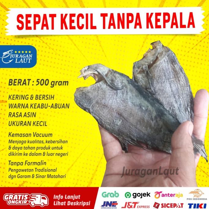 

[COD] ikan asin sepat kecil kering tanpa kepala siam super 500gr gurih [COD]