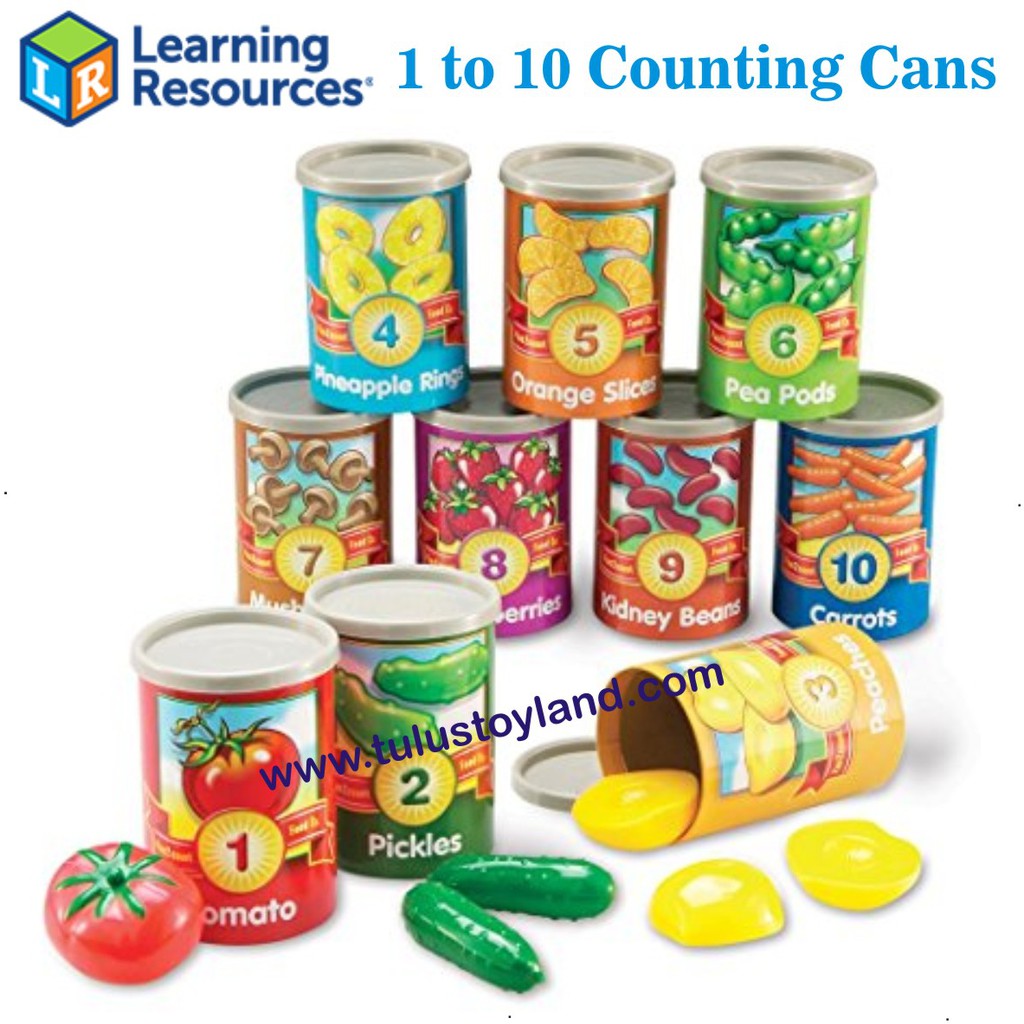 Learning Resources 1 to 10 Counting Cans mainan edukasi matematika