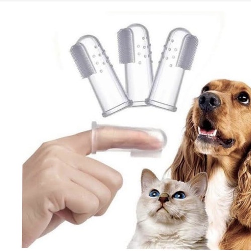 Sikat Lidah /Sikat Gigi Jari Hewan Kucing Anjing/Finger Pet Toothbrush Termurah