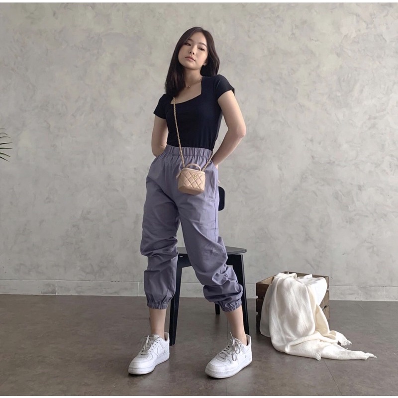 WASLEY JOGGER PANTS PREMIUM KOREA WITH HIGH QUALITY - CELANA PANJANG JOGGER WANITA PREMIUM - KADO / HADIAH ULTAH CEWEK