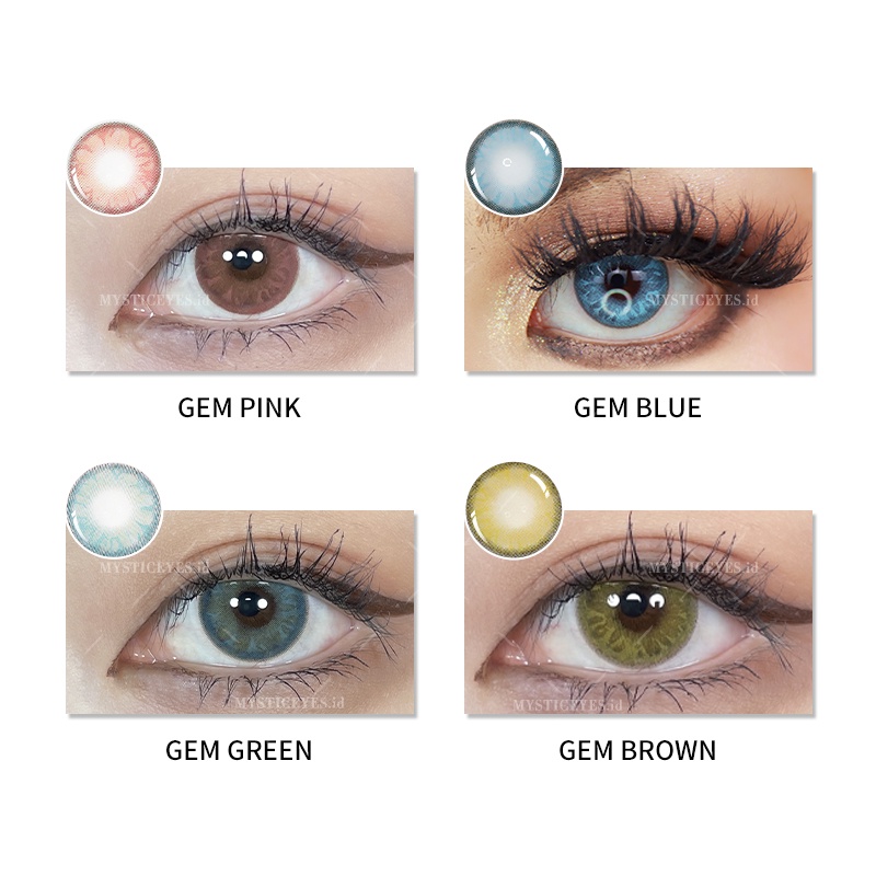 [✅COD] MYSTICEYES SOFTLENS COLORFUL GEM SERI 14MM (NORMAL)