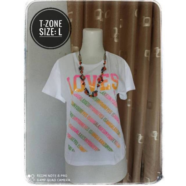 Kaos t-zone Remaja