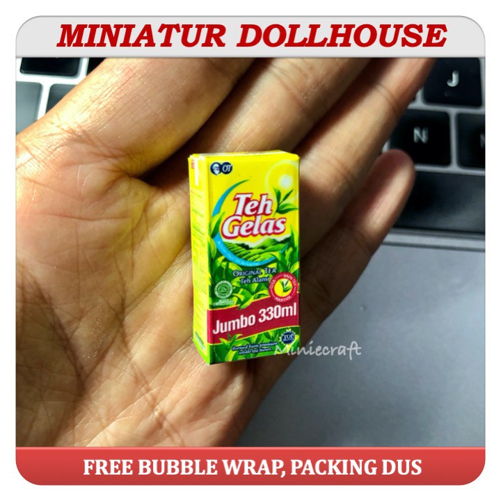 MINIATUR DOLLHOUSE MINUMAN KOTAK PAJANGAN / MAINAN BONEKA BARBIE