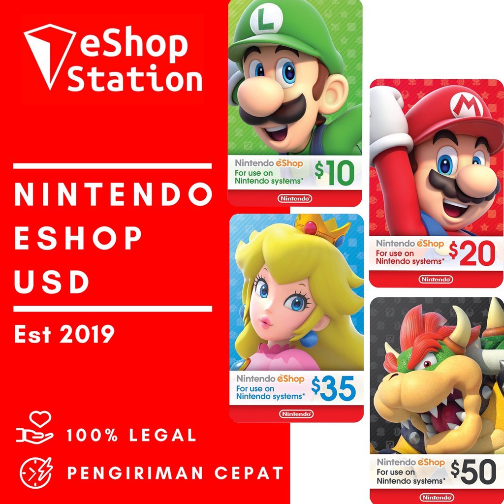 Nintendo Card USD US 10 20 35 50 Shopee Indonesia