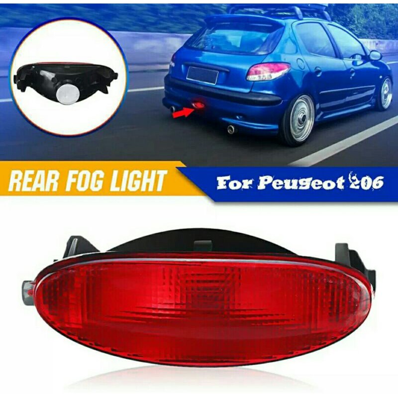 Rear Fog Lamp Peugeot 206