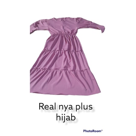 gamis sofia kids.bahan shakila  8-12 tahun fre hijab