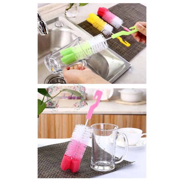 RT73 SIKAT SPONS SPONGE PEMBERSIH PENCUCI BOTOL GELAS CANGKIR TUMBLER SUSU HIGIENIS ANTI BAKTERI SB3451