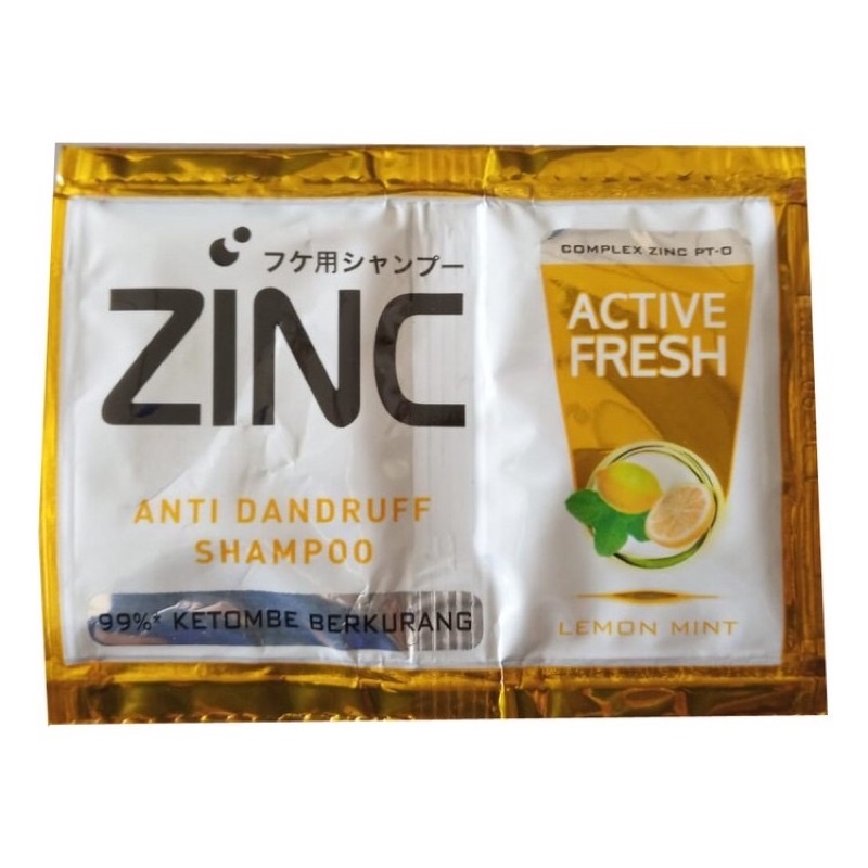 IA Zinc Shampoo Sampo 10 ml Active Fresh Cool Hairfall Clean Soft Care TERMURAH