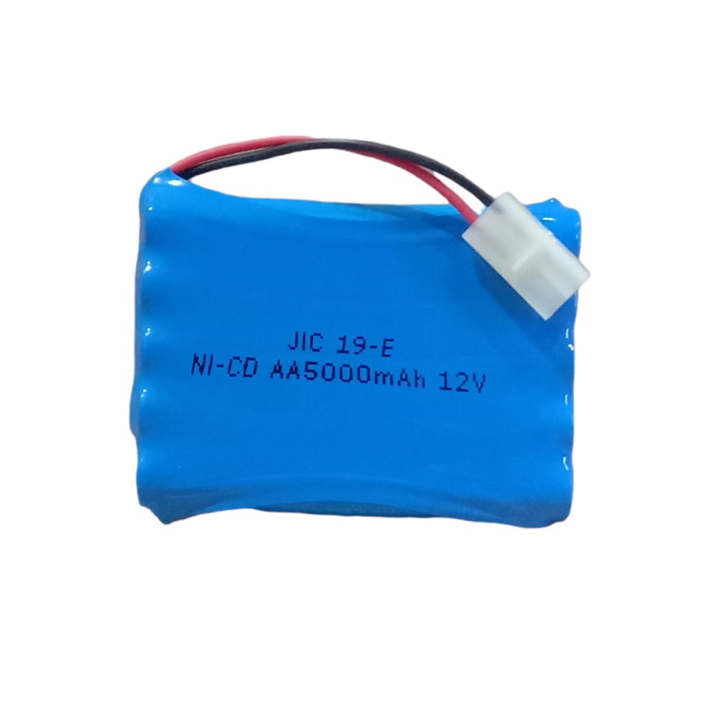 Baterai RC/ Remot Control/ Mainan Anak NI-CD 1OX AA 5000mAh 12V Soket Putih 2 Pin