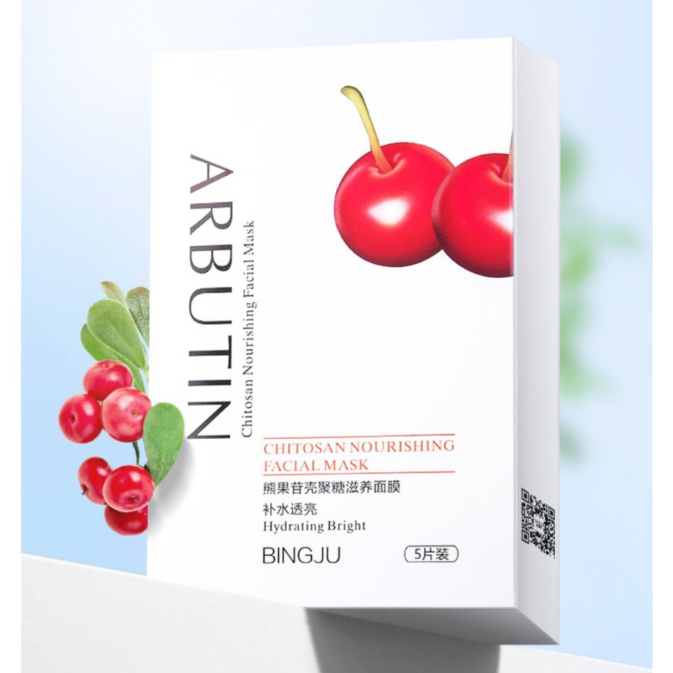 BJAR bingju arbutin nourishing face sheet mask masker wajah kecantikan