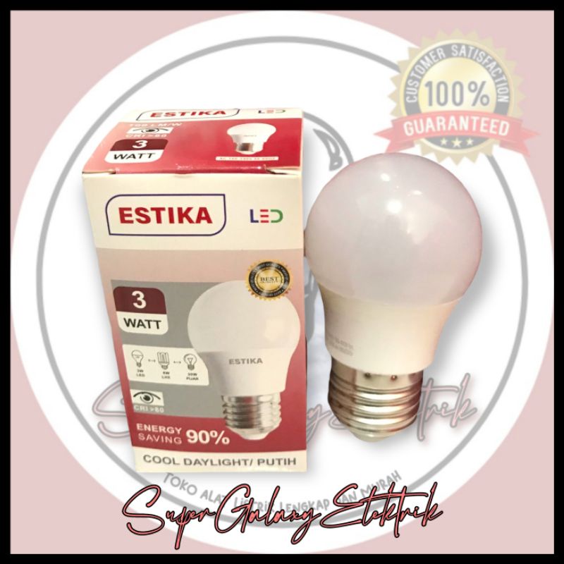 Lampu Led Estika Bergaransi / Lampu LED Bagus Bergaransi / Bohlam Lampu LED Garansi