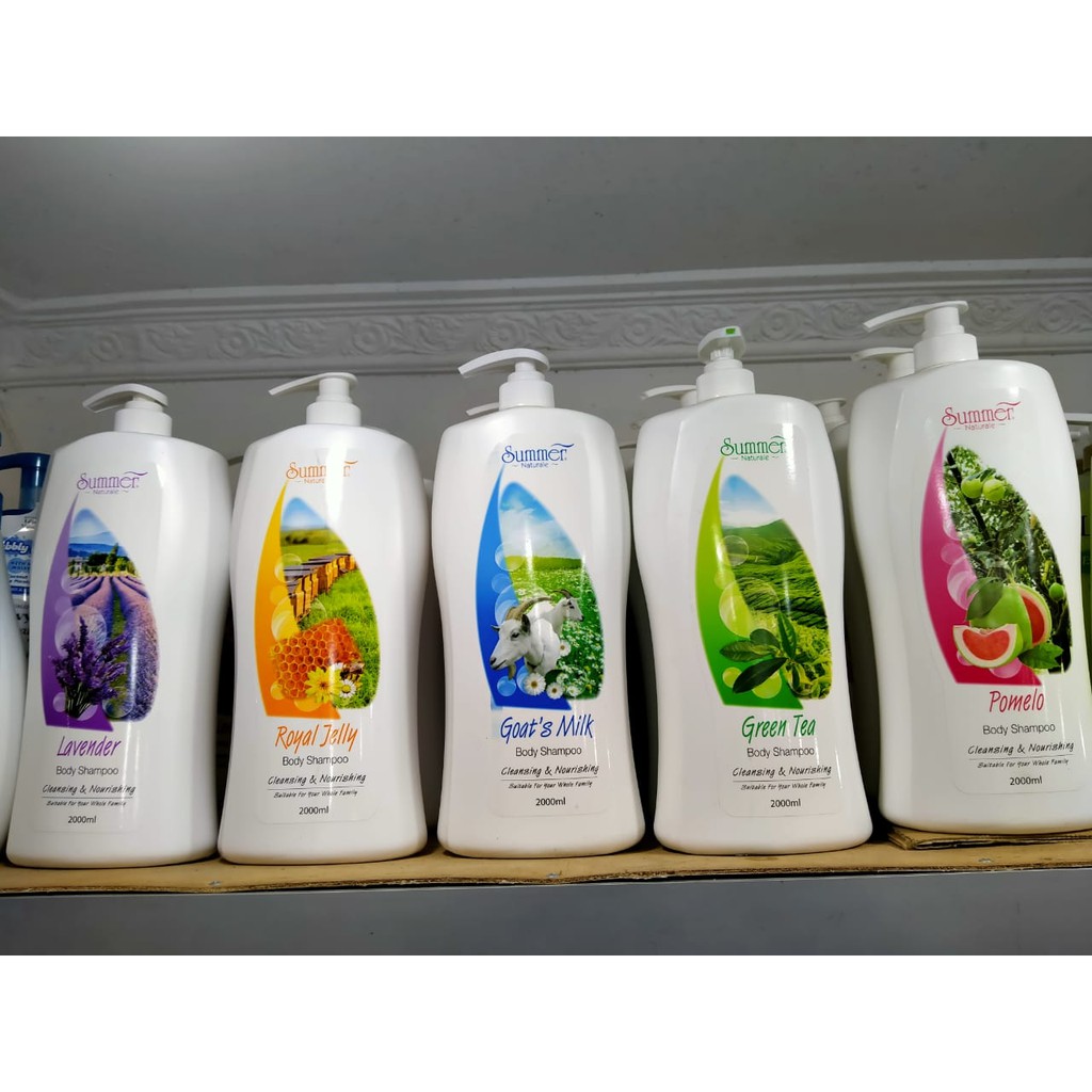 Summer Naturale Body Shampoo/ Sabun Import/ Sabun Wangi 2 Liter