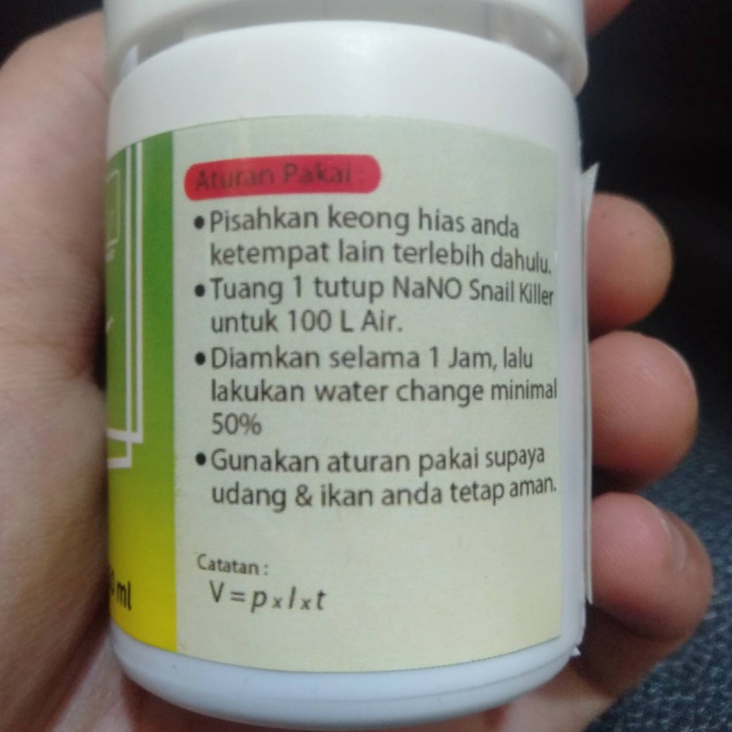 SNAIL KILLER 50 ML OBAT PEMBASMI POPULASI HAMA KEONG DALAM AQUARIUM