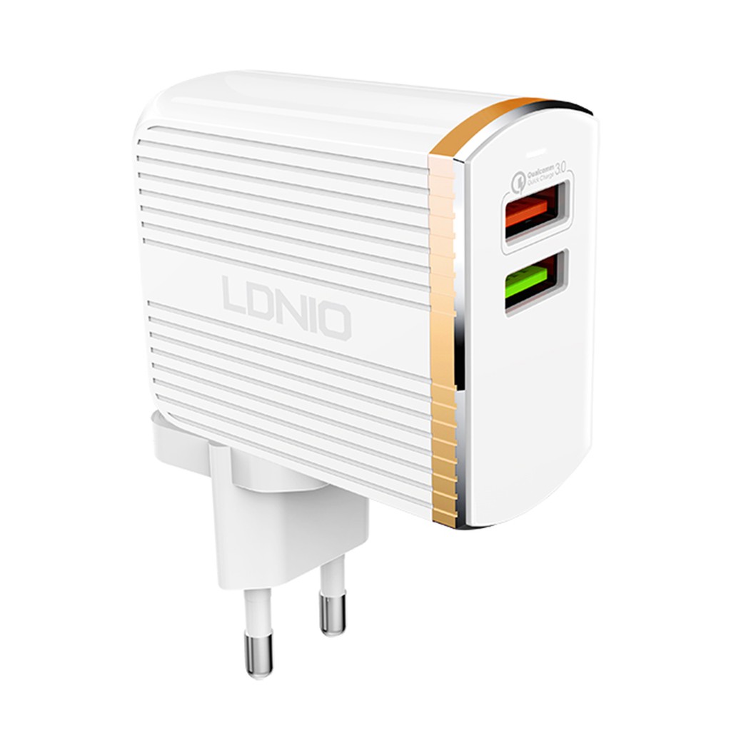 LDNIO A2502Q Home Charger Quick Charging QC3.0-Travel Charger 2 Usb-Charger Hp Meizu-Charger Hp Asus