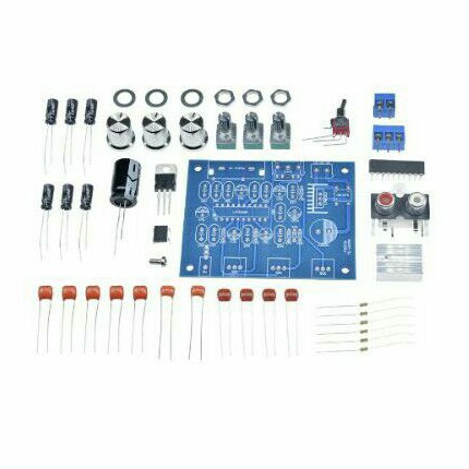 Diy LM1036N Tone control Stereo Hi-Fi Board Kit DIY Tegangan DC / AC 12V