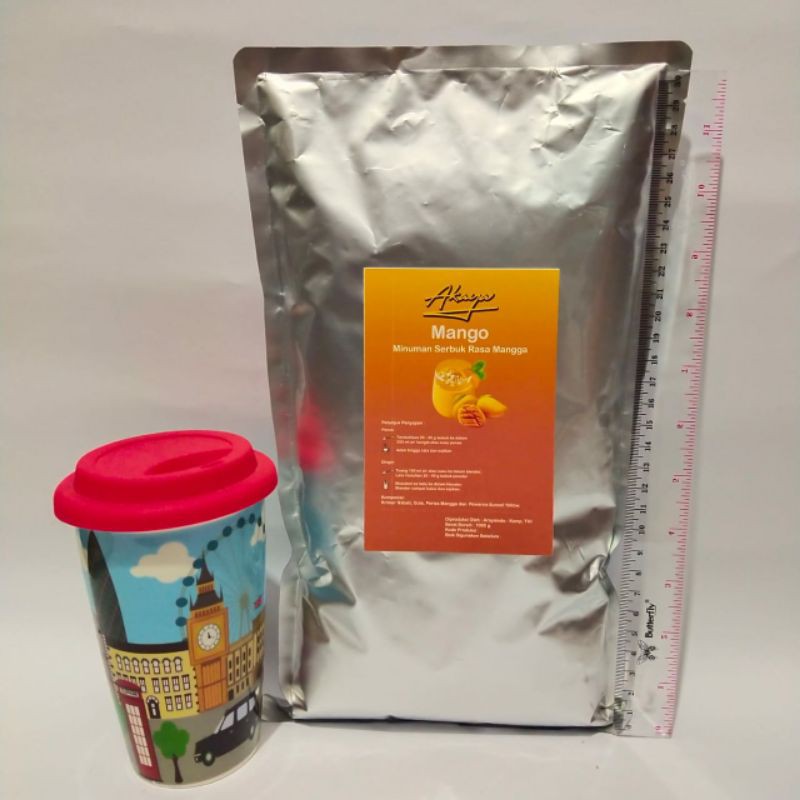 

Mango Smoothies 1 kg / 1.000 gr minuman bubuk merk Akaya