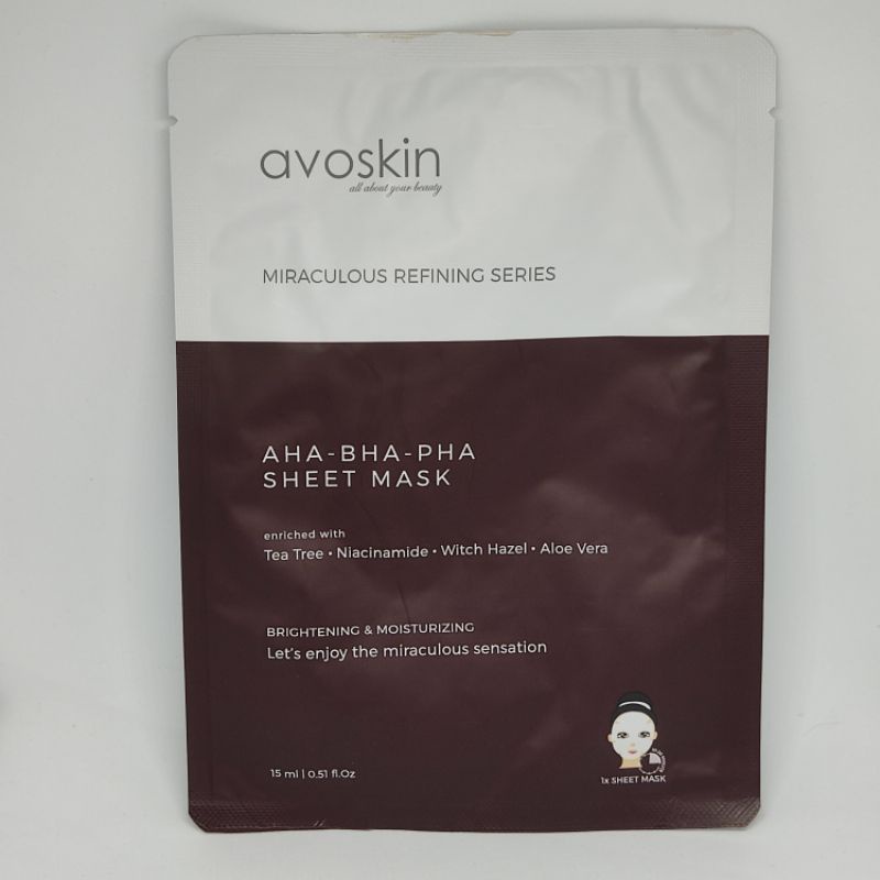 Jual Avoskin Sheet Mask (Refining AHA BHA PHA / Retinol) Indonesia