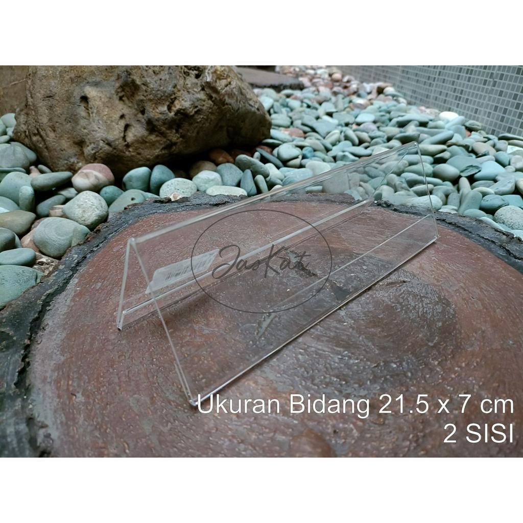 

Akrilik Nama Meja Panitia uk 21.5x7cm Acrylic Desk Board Name Segitiga 2sisi