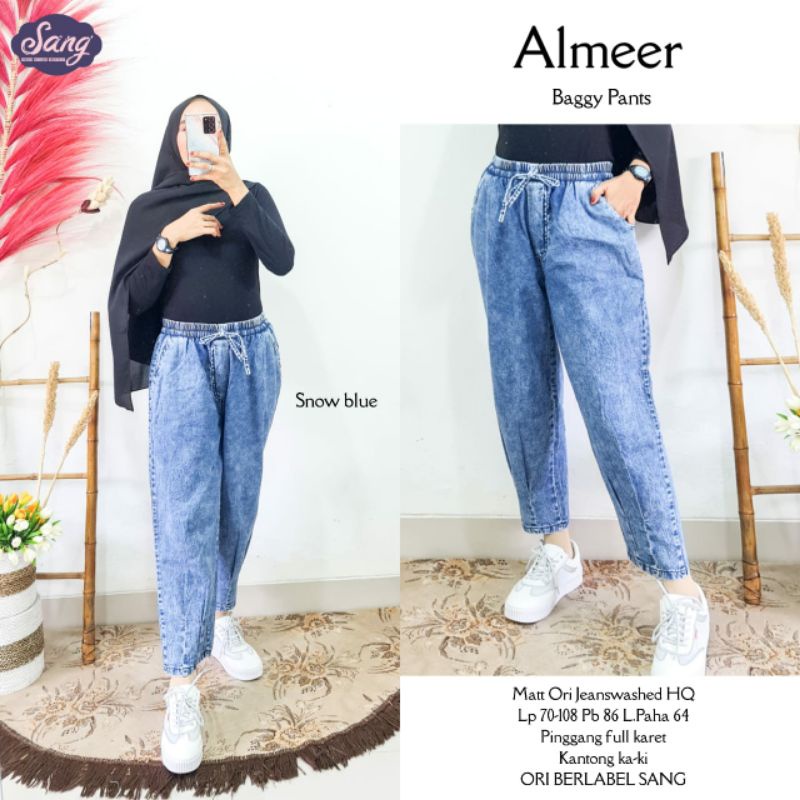 ALMER JEANS CELANA PANJANG JEANS WASH