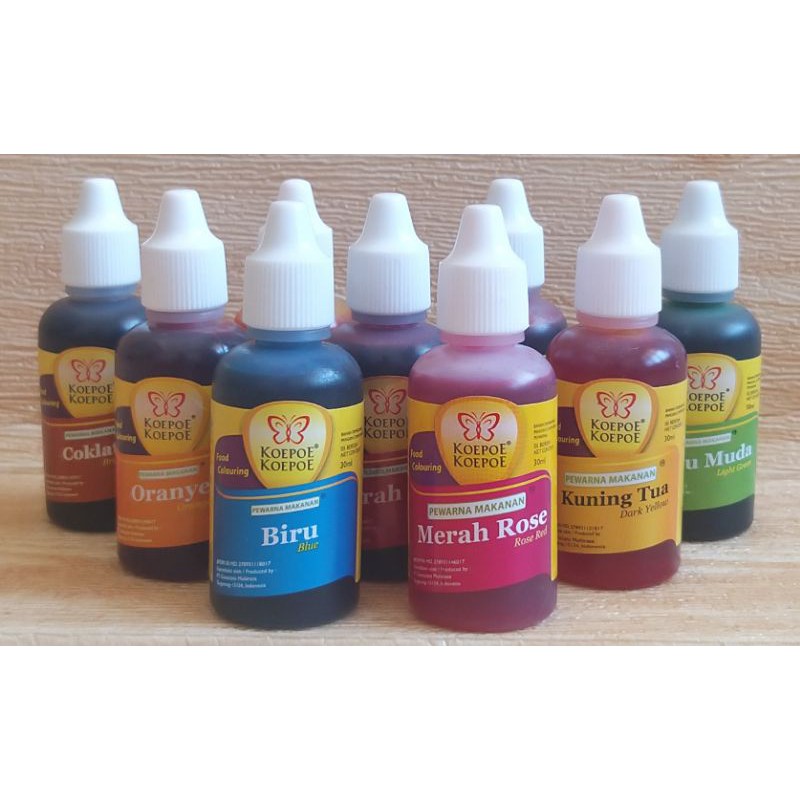 

✔MURAH Pewarna Koepoe-Koepoe 30ml / Pewarna Kupu Kupu / Sumbo Makanan