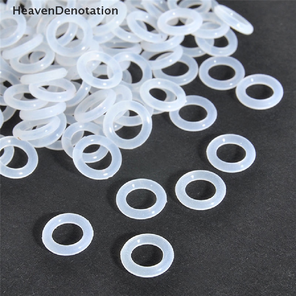 120pcs O-Ring Switch Dampeners Bahan Karet Silikon Warna Putih Untuk Cherry Mx Keyboard