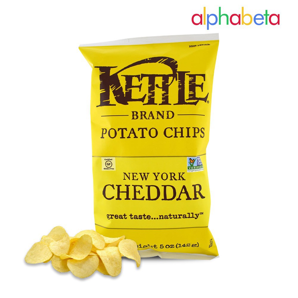 

kettle new york cheddar - snack kettle 142gr | jajanan | camilan | chiki | snack | import
