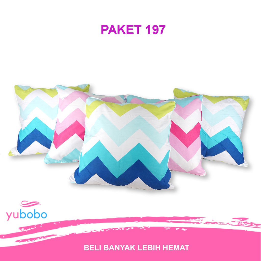 Sarung Sofa Paket Bantal (1 Set 5 Pcs) Sopa (Hanya ) Yubobo PKT 197 cover sofa bed penutup sofa saru