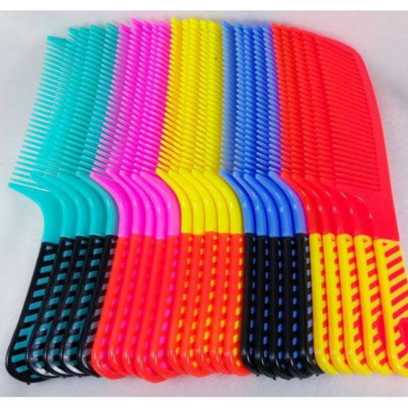 Sisir Rambut Motif GARIS / Sisir Gagang / Sisir Murah Meriah