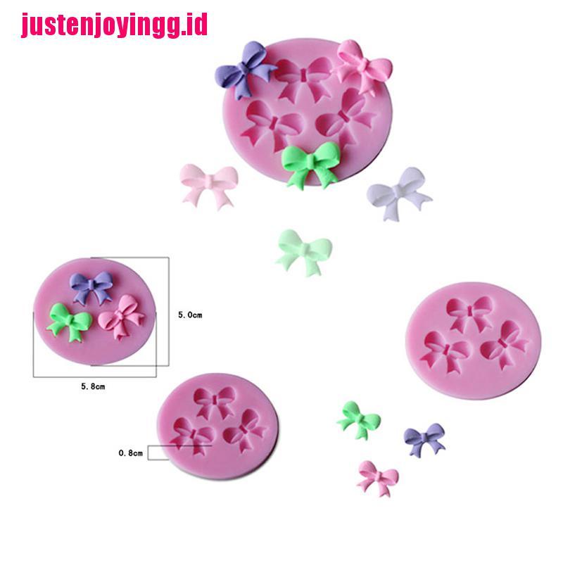 Cetakan Kue Bentuk Pita 3d Bahan Silikon Untuk Dekorasi