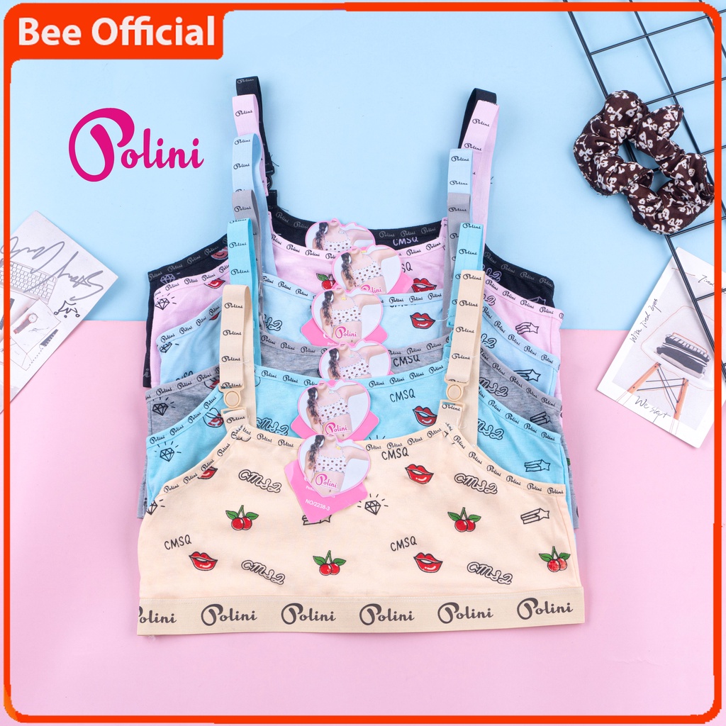 BEE - Miniset Anak Remaja Tanpa Busa / Mini Set Polini Pakaian Dalam Anak Perempuan 2238-3