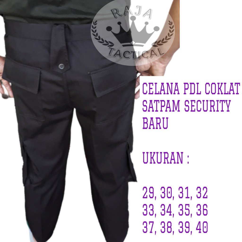 Celana PDL Coklat Satpam Security Terbaru