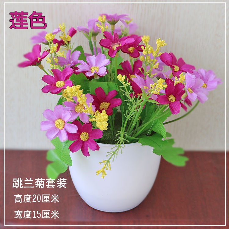 Tanaman Bunga Dekorasi Tanaman Hias Artifisial Pot Bunga Plastik Murah Import Pajangan Dekorasi Ruang Tamu PBP28 / PBP29 / PBP30-8