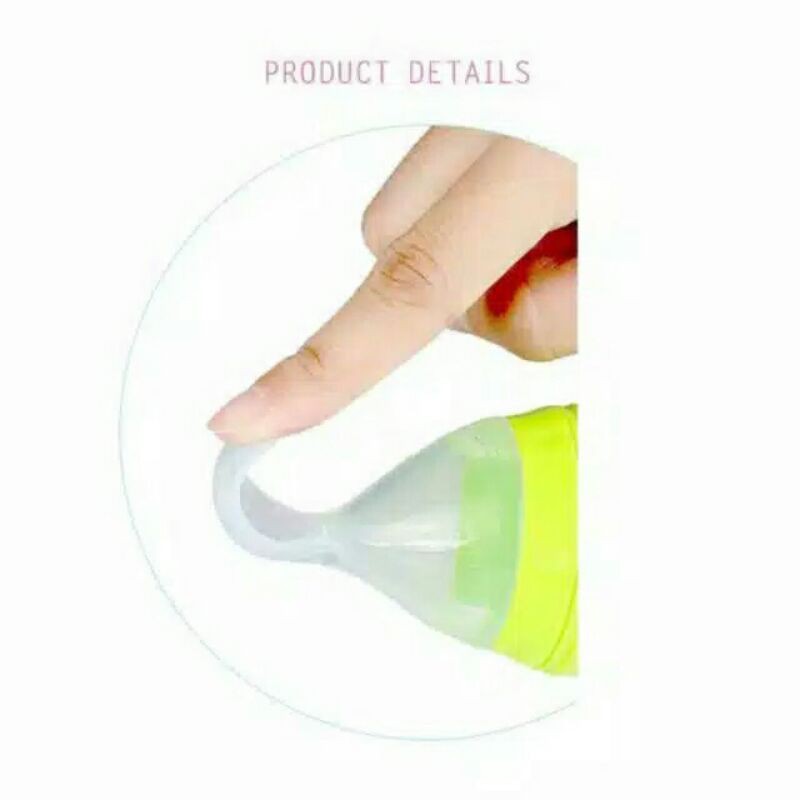 Botol Susu Sendok Mpasi Full Silicone/Sendok Botol Silikon BPA Free