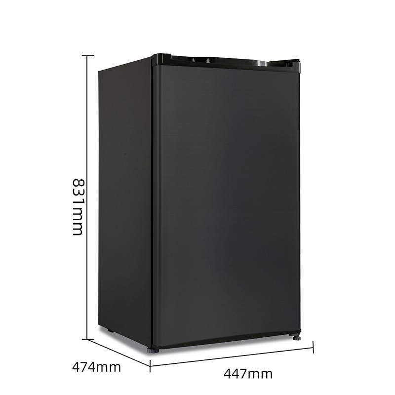 Changhong Kulkas 1 pintu (Refrigerator) Lemari Es Kapasitas 100 Liter – Black CBC 100 (Semi Auto-Defrost ) (Ajustable Door Bisa Di Buka Dari Kanan/Kiri) (Penyimpanan Besar) (Pintu Fleksibel) (Freezer Yang Terpisah) (Pembekuan Cepat)