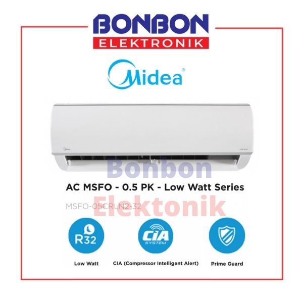 Midea AC 0.5PK Low Watt MSFO-05CRLN2 / 1/2 PK 0.5 PK 05 CRLN2 05CRLN2