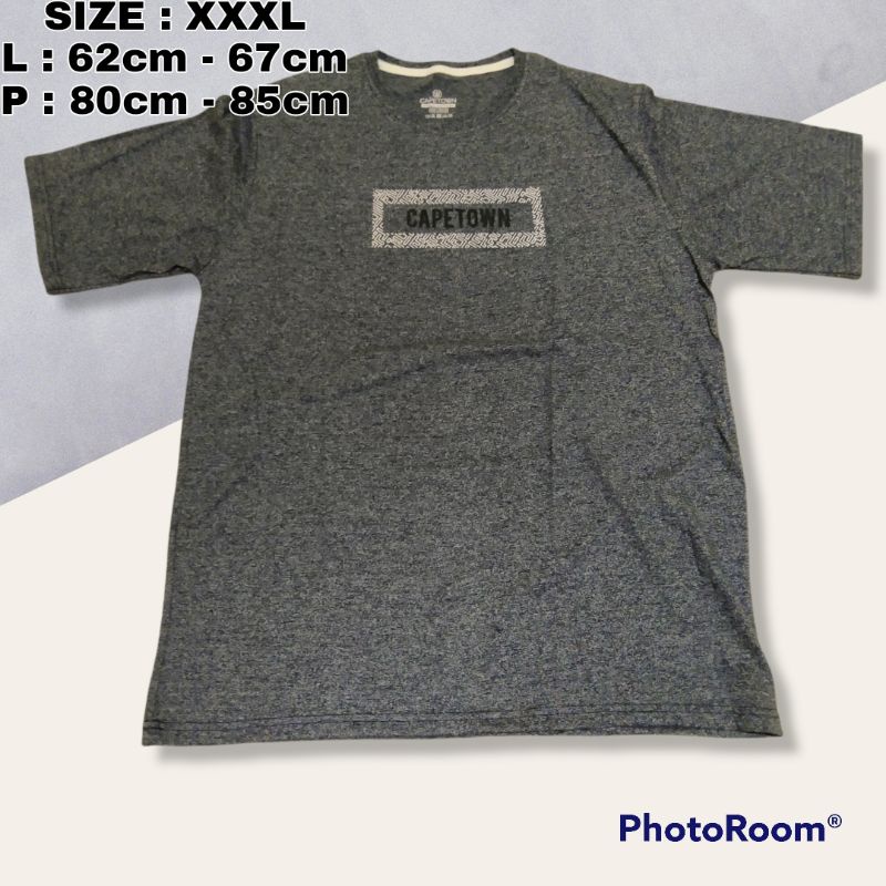 BAJU KAOS PRIA BIG SIZE - Promo Baju murah T-shirt Over size brand  CAPETOWN Original produk Transma