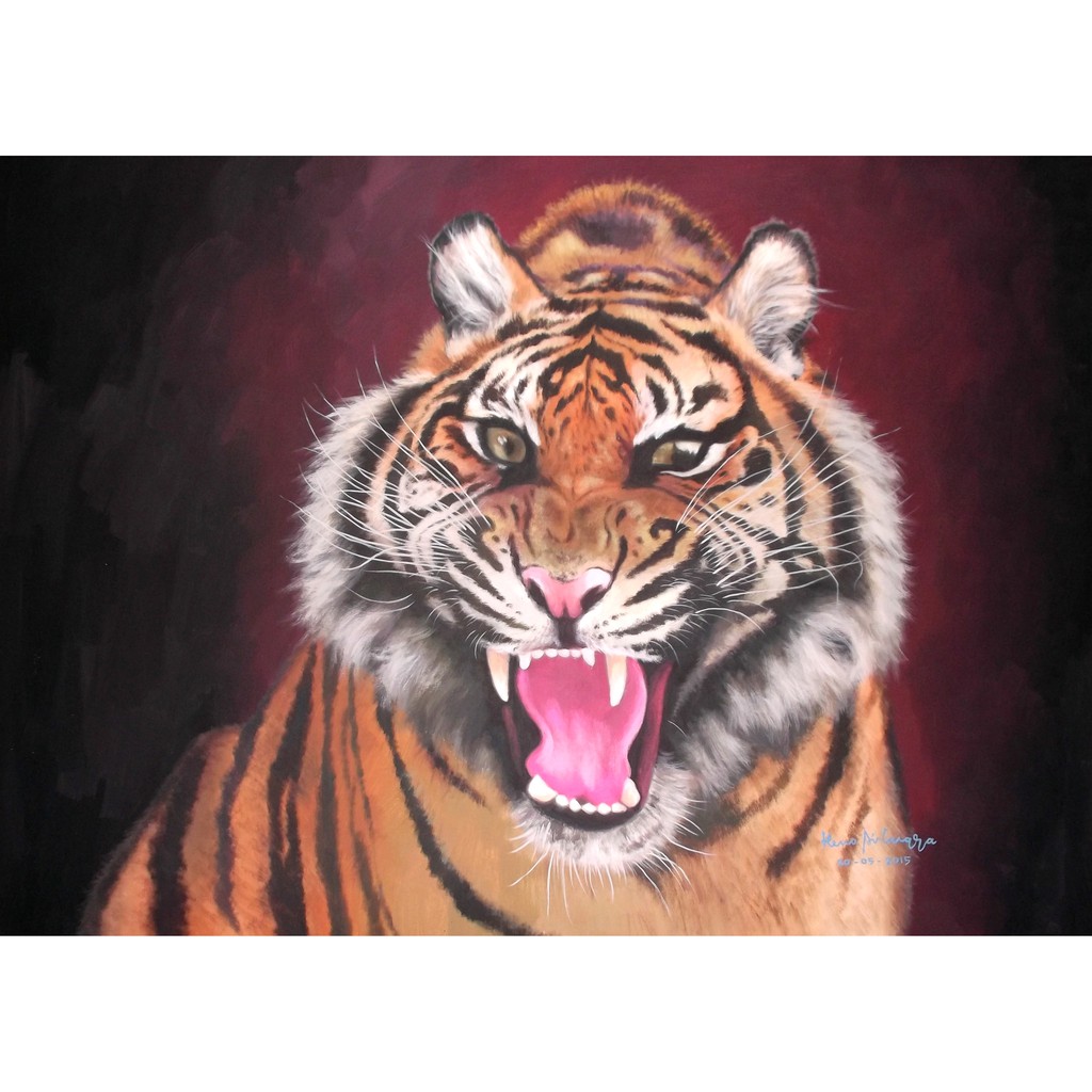 Makna Simbolik Lukisan Harimau Kewibawaan Dan Keberanian Shopee Indonesia